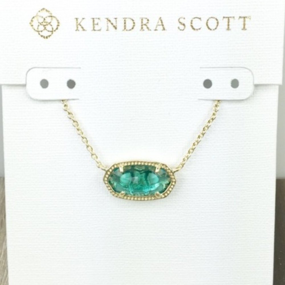 Elisa Gold Necklace London Blue